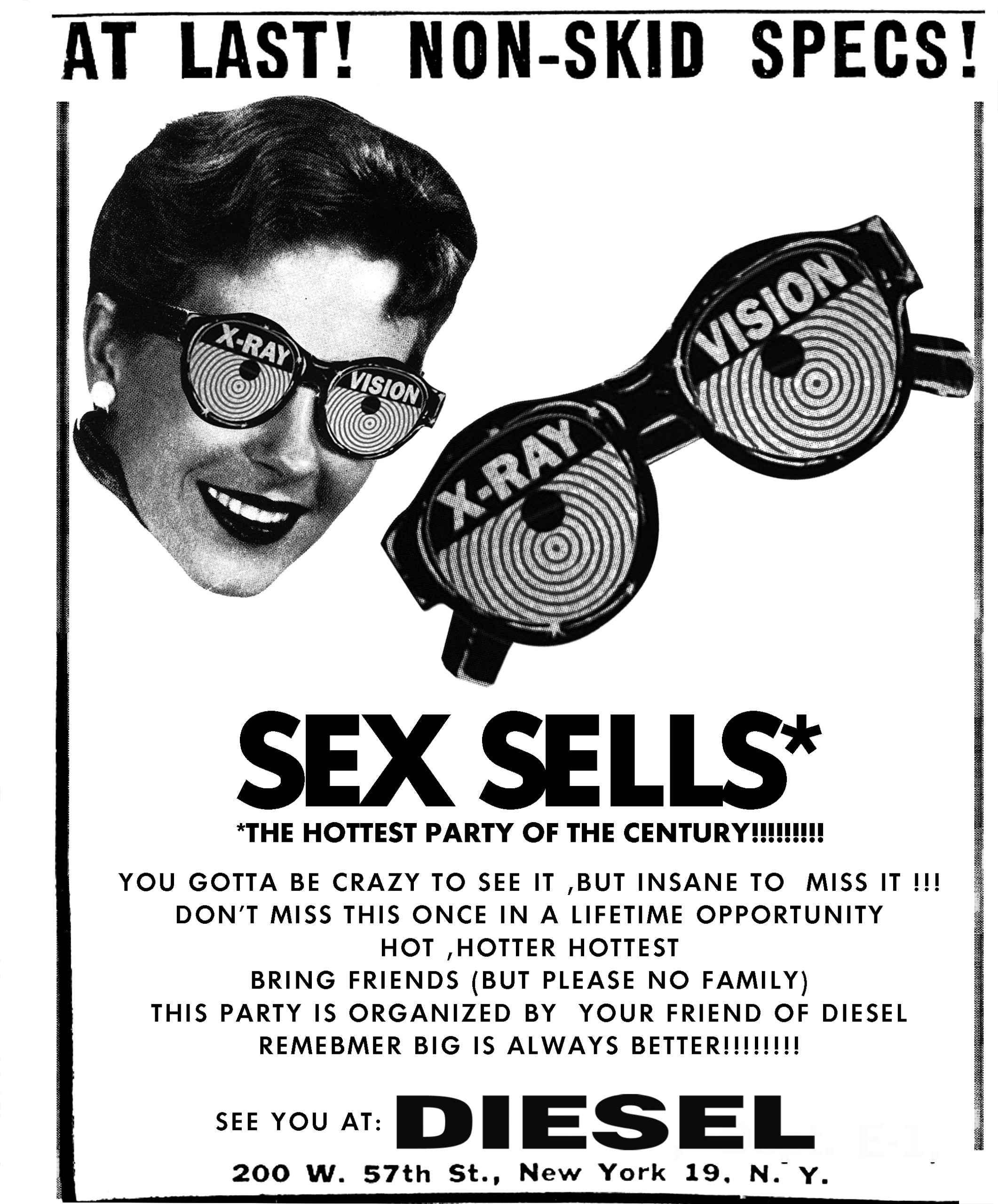 Material support – Diesel Campaign Sex sells